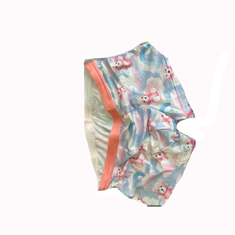 Cute Pastel Bear Print Shorts